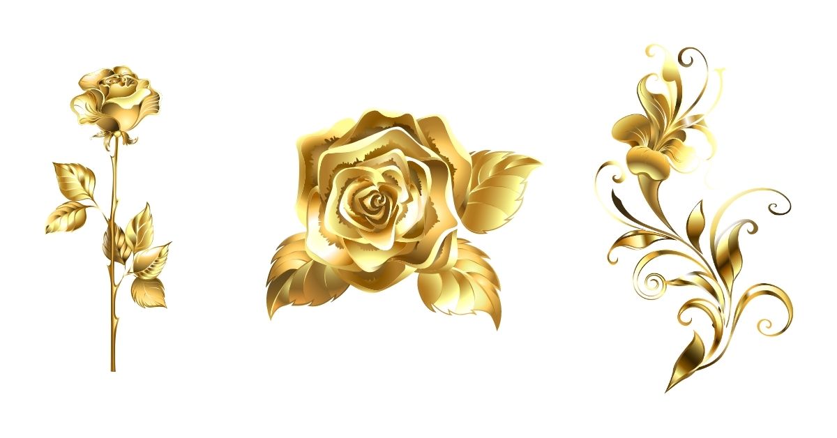 Gold-Dipped Rose